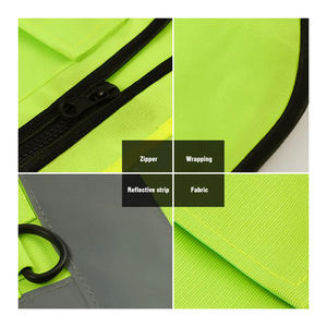 Custom Men Mesh Hi Vis <b>Reflective</b> Vest Jacket Workwear Shirt Construction <b>Clothing</b> <b>Safety</b> Work <b>Reflective</b> Vest With Pockets logo - Product Image 5