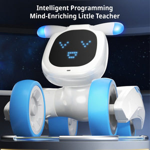 Vente en gros de fournitures pour animaux de compagnie | Jouet <span class=keywords><strong>robot</strong></span> pour <span class=keywords><strong>chien</strong></span> + <span class=keywords><strong>robot</strong></span> interactif pour chiot + commande vocale, tactile et à distance | Cadeau STEM pour enfants - Product Image 4