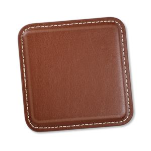 Posavasos hecho a mano, juego de posavasos de cuero genuino de lujo, novedad - Product Image 1