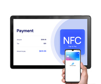 Tableta de Pago NFC Android 16 de 10.1 Pulgadas, Terminal POS Portátil MT8786 4G LTE, Personalización de Modo Kiosco OEM ODM SDK