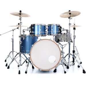 Juego completo de cuatro piezas de cascos de batería de madera de arce, diseñado para bateristas avanzados y conciertos en vivo. - Product Image 1