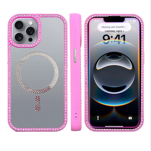 Stile elegante e protezione Anti-Shock per i telefoni custodia magnetica con ricarica rapida e bordi Glitter - Product Image 4