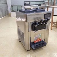 Machine à glace molle en acier inoxydable et cuivre 1200W, en stock aux États-Unis, vente chaude, pour l'ÉU/Arabie Saoudite/Émirats arabes unis