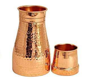 <b>Pink</b> Color Printed Design Copper Water <b>Bottle</b> for Ayurvedic Health Benefits Leak Proof Eco Friendly & Durable Design - Product Image 2