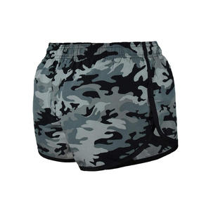 Pantalones cortos de camuflaje informales de verano para hombre, pantalones cortos largos con estampado de carga y cintura elástica con diseño personalizado, patrón sólido sublimado - Product Image 5