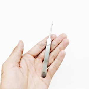 Pince à épiler d'extension de cils de couleur personnalisée en acier inoxydable pointe en fibre de pince à épiler pointue - Product Image 5