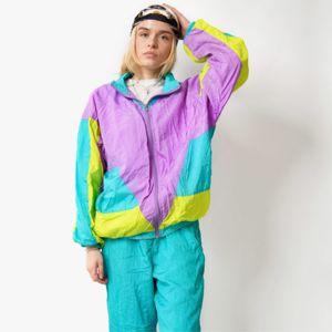 Survêtement Rave vintage pour femmes-Survêtement classique des années 90 avec des couleurs audacieuses pour les fêtes, les festivals et le style de rue rétro - Product Image 5