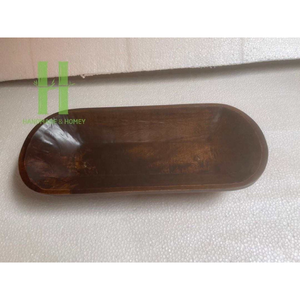 Bol à pâte de vache en bois fait à la main Bol à pâte en bois pour la fabrication de bougies Bol à pâte marron vintage de HNH Craft - Product Image 3