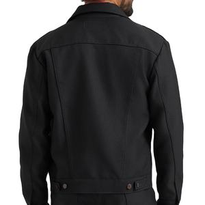 Vente en gros de vestes pour hommes, vêtements d'extérieur classiques et chauds en laine avec fermeture à glissière et bouton, vêtements de cérémonie et décontractés élégants - Product Image 2
