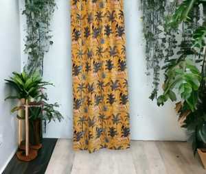 <span class=keywords><strong>Safari</strong></span> di lusso Vintage Boho giallo stampa animalier cotone velluto <span class=keywords><strong>tende</strong></span> mantovane formato personalizzabile prezzo all'ingrosso - Product Image 1