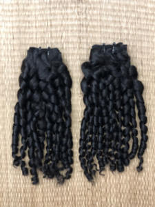 Extensions de cheveux humains Remy vietnamiens, style boucles pixie, ondulations naturelles, boucles profondes lâches, trame machine, style tendance, boucles pixie - Product Image 3