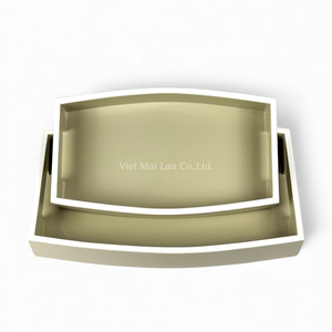 ถาดแล็กเกอร์ทำมือ งานฝีมือแบบดั้งเดิม สำหรับใช้บนโต๊ะที่บ้าน จากเวียดนาม - Product Image 1