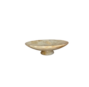 Marble Attractive Fruit Bowl Household Natural Marble Stone Round Fruit Salad Bowl Best Piece Manufactured in India - Product Image 1