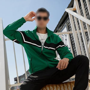 Sudadera con logotipo personalizado, ropa de calle de peso pesado, conjunto de chándal con parche para el trabajo, trajes de jogging de gran tamaño, chándales de lana tecnológica para hombres - Product Image 6