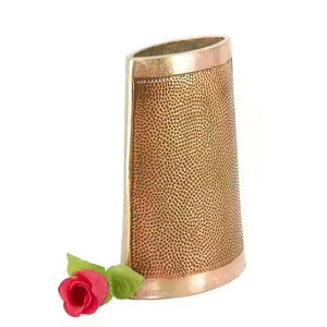 Recién llegado, florero de Metal, forma desigual única, decoración de Halloween, maceta de Metal dorado, jarrones de flores de Metal en bruto hechos a mano - Product Image 4