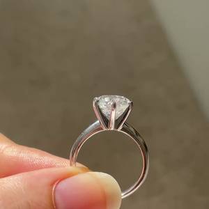 Anillo Solitario de Diamante Cultivado en Laboratorio de 1.50ct, Corte Redondo, 6 Puntas, Certificado IGI, en Oro Blanco - Product Image 3