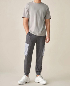 Vente en gros de haute qualité personnalisé sérigraphié tricoté 100% coton coupe ample séchage rapide respirant été épaule tombante hommes - Product Image 3