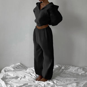 Vêtements de sport décontractés vêtements confortables pour femmes survêtement doux pour femmes vêtements d'hiver survêtement pour l'entraînement ensemble de survêtements pour femmes - Product Image 5