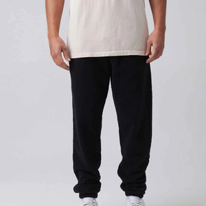 Vente en gros sur mesure 100% tissu en coton pour survêtement évasé survêtement en molleton imprimé bouffant 3D pantalons de survêtement pour hommes pantalons de survêtement empilés - Product Image 5