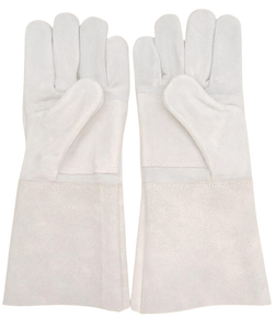 Cómodos guantes de soldadura TIG de cuero Partido de vaca, guantes gruesos de puño largo, función anticorte, protección contra el calor para manos y brazos - Product Image 2