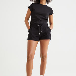 Venta caliente Niñas Plain Crop Gym Tops Camiseta al por mayor 100% algodón manga corta personalizada mujeres camisetas - Product Image 2