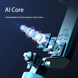 AI Auto treppiede per Selfie Stick 360 rotante Gimbal con rilevamento remoto del viso telescopico per telefoni cellulari universali - Product Image 6