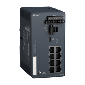 Switch di Rete Gestito SCHNEIDER ELECTRIC Modicon MCSESM083F23F0 a 8 Porte per Switch Induttivi in Rame - Product Image 1
