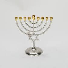 Artistic Design Brass Menorah Candle Holder Jewish Hanukkah <b>Lamp</b> Decorative Candle Stand Home Accent - Product Image 5