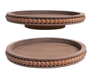 Madera Lazy Susan Venta al por mayor directo de fábrica natural Acacia Pastel redondo Decorar madera Lazy Susan - Product Image 1