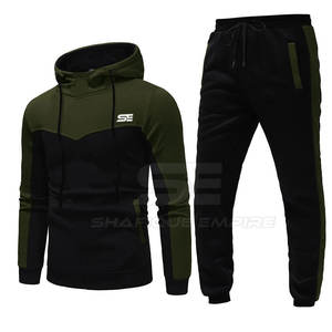 Venta al por mayor de chándal de invierno para hombre diseño único 100% algodón cuello con capucha de talla grande ropa de adulto con patrón sólido transpirable - Product Image 6