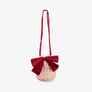 Vestido Clásico de Moda con Lazo de Lentejuelas para Niñas, Bolsa con Cordón - Product Image 4