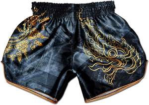 Custom logo Nylon Blank Plain Muay Thai <b>Boxer</b> Mma Shorts Wholesale Thai Boxing <b>Trunks</b> - Product Image 3