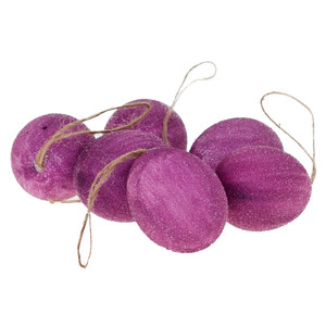 6 piezas de decoración de Pascua de plástico, huevos decorativos inflados, uso en interiores para niños - Product Image 4