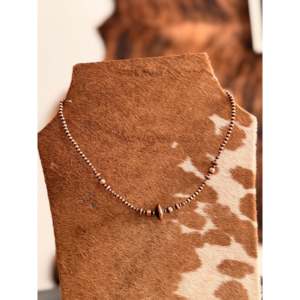 Collar Estilo Bohemio Navajo de Cobre Hecho a Máquina con Perlas y Cadenas de Aleación Vintage para Regalo Islámico con Diamantes y Patrón Animal - Product Image 2