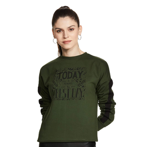 OEM diseño personalizado impreso Slim Fit cuello redondo sudadera de las mujeres de la temporada de invierno sudaderas con capucha casuales para las mujeres - Product Image 3