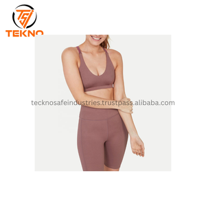 Nueva llegada de nylon Spandex señoras compresión gimnasio ropa activa conjunto de yoga últimas mujeres gimnasio entrenamiento sin costuras desgaste conjuntos de yoga - Product Image 3