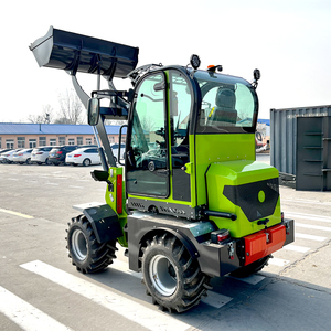 Mini-chargeuse sur pneus 500 kg, moteur diesel EPA, quatre roues motrices, chargeuse de grumes à haute efficacité pour la construction agricole et l'aménagement paysager - Product Image 5