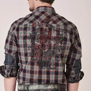 FANTASY WEAR OEM Chemises à carreaux décontractées pour hommes, en coton Oxford, à manches longues, avec poche et boutons, de haute qualité, certifiées CE - Product Image 5