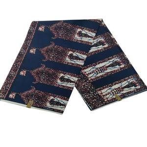 Tissu en toile de style Dobby, motif batik imprimé à la cire véritable, respirant, écologique, 120 GSM, poids moyen, 43/44 pouces, pour accessoires pour garçons - Product Image 1