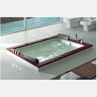 Luxueuse baignoire à jets en acrylique personnalisée à prix de gros bain de massage à remous 2 personnes bain SPA intégré