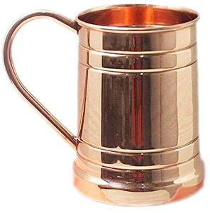 Tazas de mula de Moscú de cobre sólido ecológicas hechas a mano 100%, capacidad de 18 oz, regalo para ella, ¡vasos grandes que mejoran el sabor! - Product Image 1