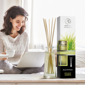 Aromatika Lemongrass 100ml <b>Reed</b> <b>Diffuser</b> with Natural Essential Oil Long Lasting Energizing Room Aroma - Product Image 5