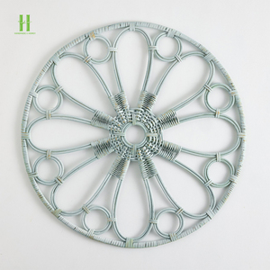 Hot Selling Oval Rattan Charger Plates Boho Rattan <b>Placemat</b> for Wedding Centerpieces Table Decorations OEM from Vietnam Factory - Product Image 6