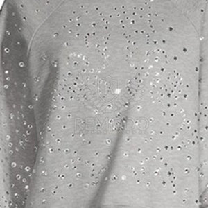 Oferta Especial: Sudaderas de Punto con Pedrería para Mujer, Estilo Urbano, Brillantes, Transpirables, Ecológicas, con Color Personalizado en la Parte Delantera - Product Image 6