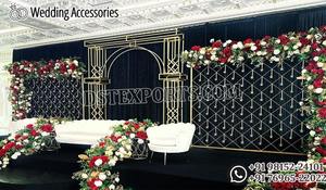 Wedding Stage Back Candle Wall With Umberellas Royal Design Wedding Candle Backwalls Wedding Stage Candle Walls Backdrop - Product Image 2