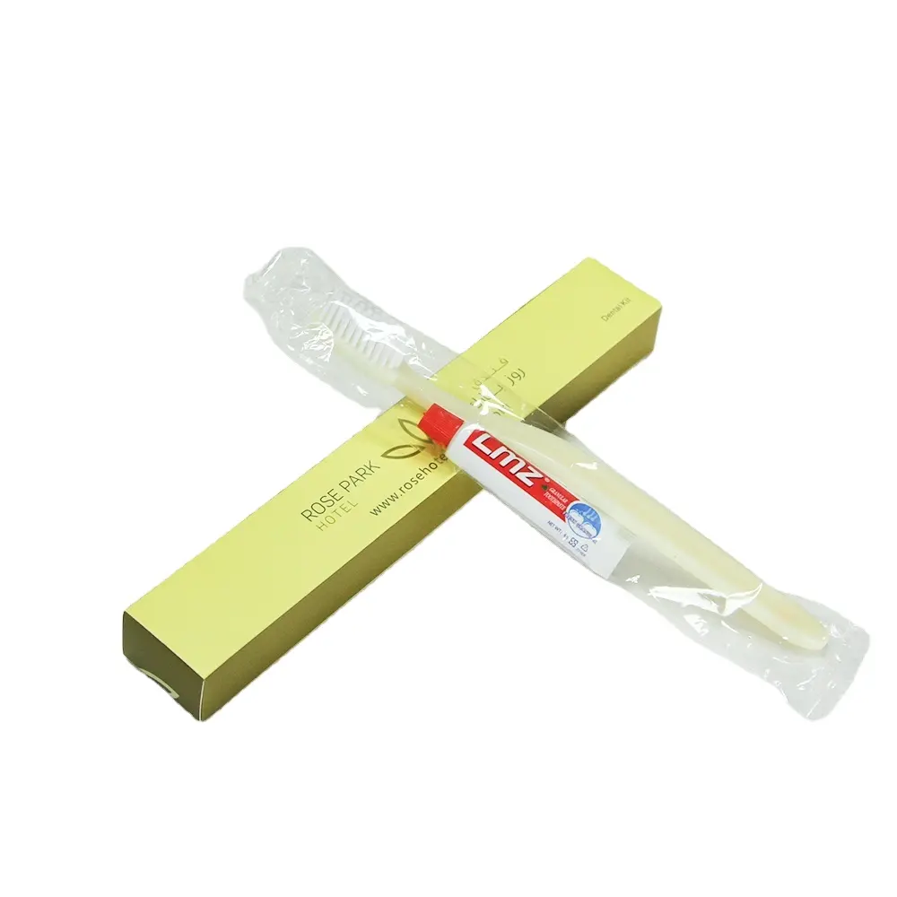 Brosse à dents et dentifrice jetables, design en forme de S, longueur de 7.5 pouces, livraison gratuite