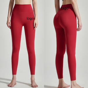 Wholesale Quick-Drying High-Waisted Hip-Lift Yoga Pant Nude Booty-Fitting Sport <b>Leggings</b> for Women - Product Image 1