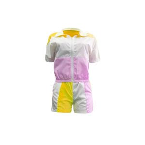 Chaqueta cortavientos deportiva de poliéster de dos piezas personalizada, conjunto de pantalones cortos ligeros para correr, conjuntos de pantalones cortos cortavientos, novedad de 2025 - Product Image 1