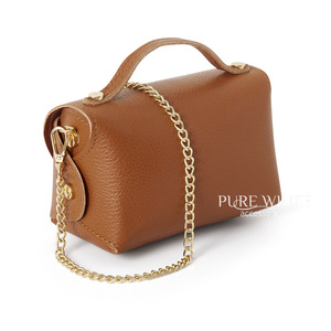 Bolso bandolera mini de cuero genuino hecho a mano en Italia - Product Image 3