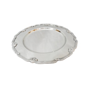 Assiette de service en métal avec motif en relief, pour la restauration hôtelière, utilisation pour les mariages, la restauration hôtelière, article décoratif - Product Image 4